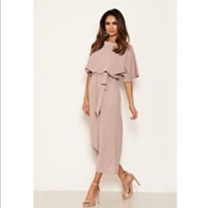 Tie Waist Culotte Jumpsuit